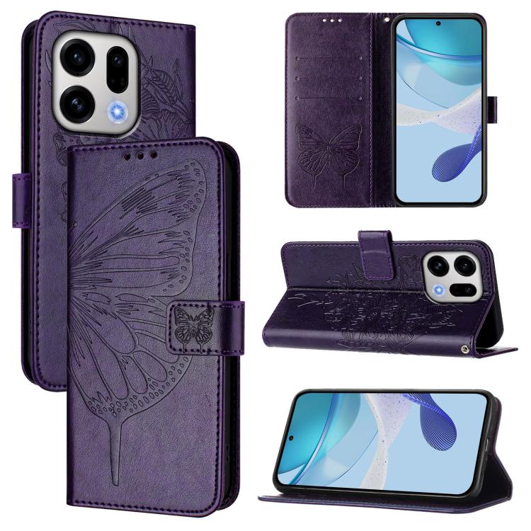 For OPPO Find X9 Embossed Butterfly Leather Phone Case(Dark Purple)
For OPPO Find X9 Embossed Butterfly Leather Phone Case(Dark Purple)
