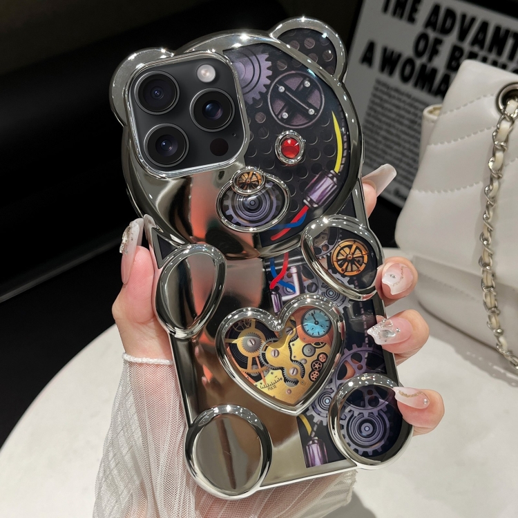 For iPhone 12 Pro Max Bear Shape Electroplated Two-color TPU Phone Case(Silver)
For iPhone 12 Pro Max Bear Shape Electroplated Two-color TPU Phone Case(Silver)