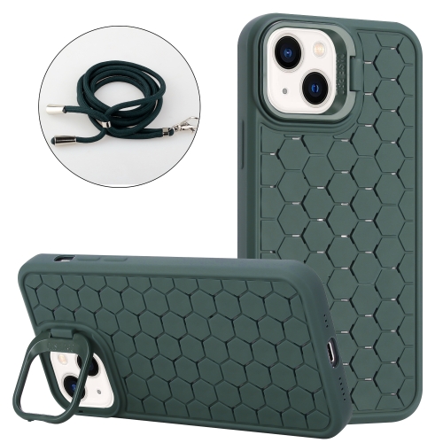 For iPhone 15 Plus Honeycomb Radiating Lens Holder Magsafe Phone Case with Lanyard(Green)
For iPhone 15 Plus Honeycomb Radiating Lens Holder Magsafe Phone Case with Lanyard(Green)