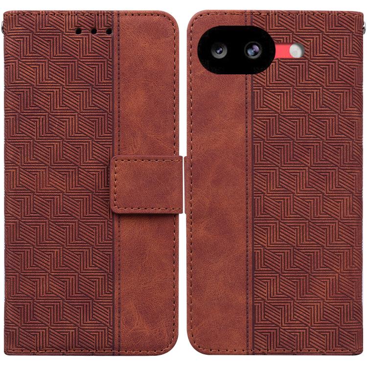 For Google Pixel 10a Geometric Embossed Leather Phone Case(Brown)
For Google Pixel 10a Geometric Embossed Leather Phone Case(Brown)