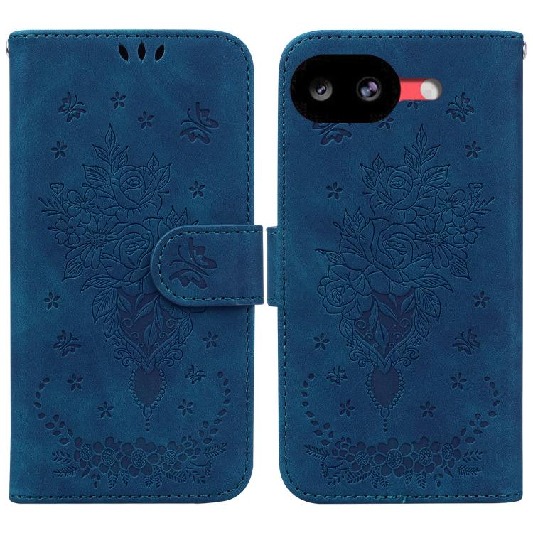 For Google Pixel 10a Butterfly Rose Embossed Leather Phone Case(Blue)
For Google Pixel 10a Butterfly Rose Embossed Leather Phone Case(Blue)
