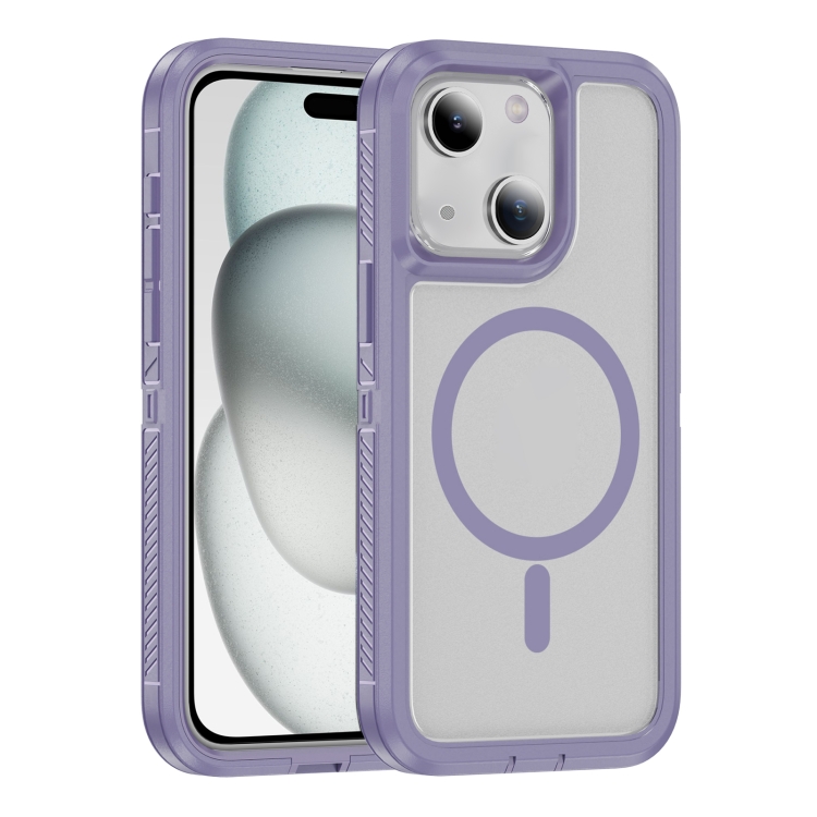 For iPhone 15 Plus / 14 Plus Guard Magsafe Magnetic Ring Matte Phone Case(Light Purple)
For iPhone 15 Plus / 14 Plus Guard Magsafe Magnetic Ring Matte Phone Case(Light Purple)