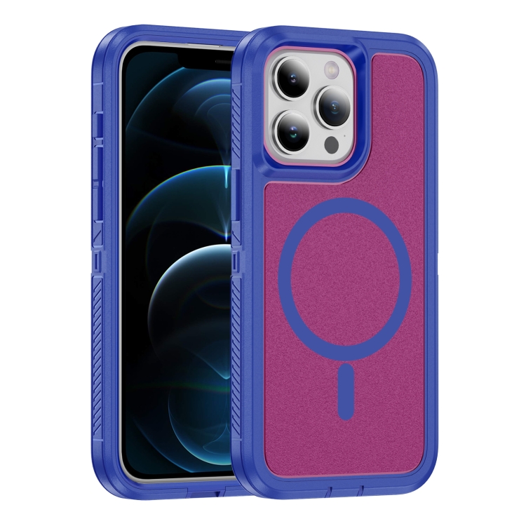 For iPhone 12 Pro Max Guard Magsafe Magnetic Ring Matte Phone Case(Blue+Rose Red)
For iPhone 12 Pro Max Guard Magsafe Magnetic Ring Matte Phone Case(Blue+Rose Red)