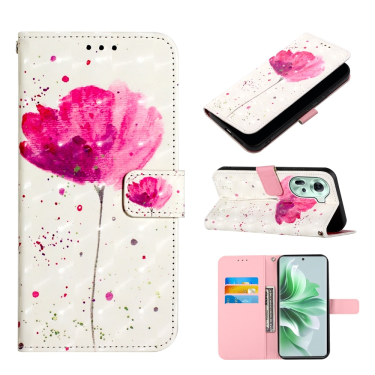 For OPPO Reno11 5G Global 3D Painting Horizontal Flip Leather Phone Case(Flower)
For OPPO Reno11 5G Global 3D Painting Horizontal Flip Leather Phone Case(Flower)