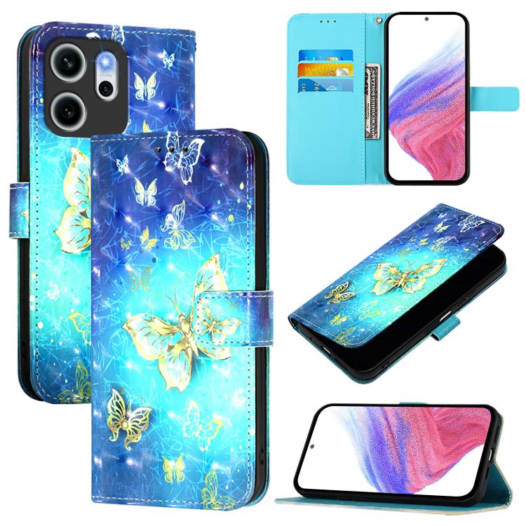 For OPPO Reno14 F 5G 3D Painting Horizontal Flip Leather Phone Case(Golden Butterfly)
For OPPO Reno14 F 5G 3D Painting Horizontal Flip Leather Phone Case(Golden Butterfly)