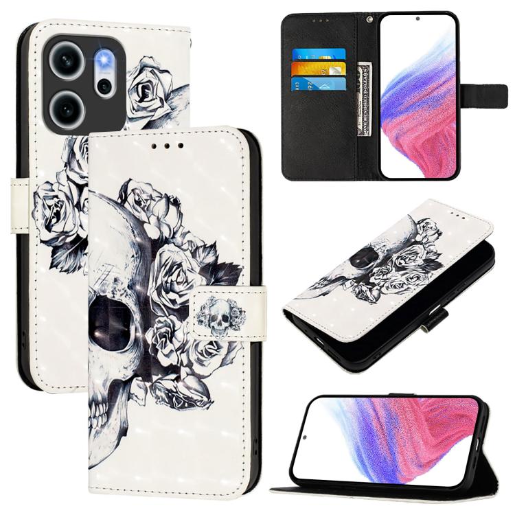 For OPPO Reno14 F 5G 3D Painting Horizontal Flip Leather Phone Case(Skull)
For OPPO Reno14 F 5G 3D Painting Horizontal Flip Leather Phone Case(Skull)