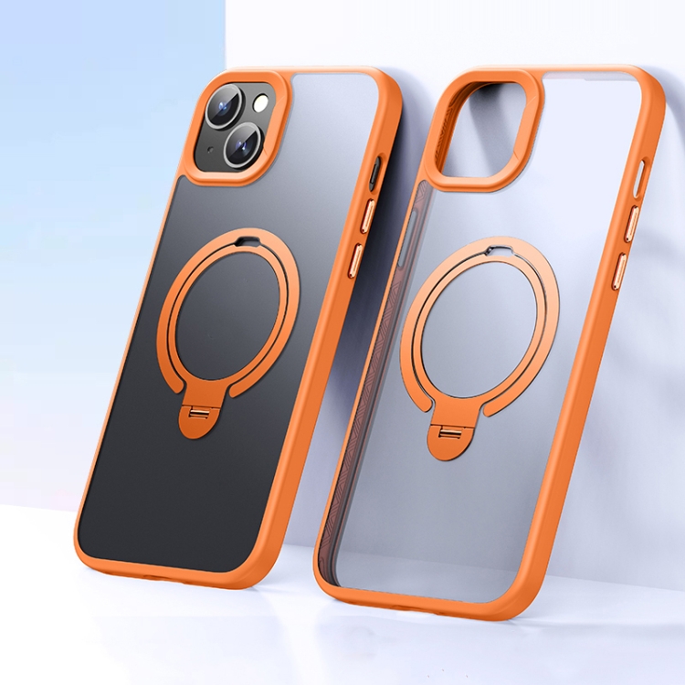 For iPhone 15 Plus / 14 Plus Double Ring MagSafe Magnetic Holder Phone Case(Matte Orange)
For iPhone 15 Plus / 14 Plus Double Ring MagSafe Magnetic Holder Phone Case(Matte Orange)