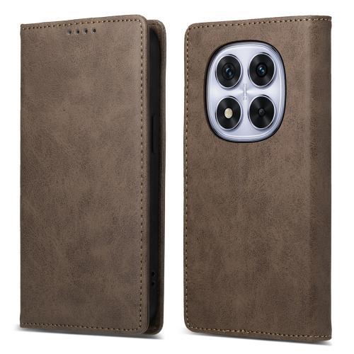 For Redmi Note 14 Pro 4G Business Solid Color Magnetic RFID Leather Phone Case(Brown)
For Redmi Note 14 Pro 4G Business Solid Color Magnetic RFID Leather Phone Case(Brown)
