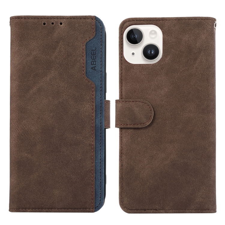 For iPhone 14 ABEEL Color Block Magnetic RFID Leather Phone Case(Brown-Blue)
For iPhone 14 ABEEL Color Block Magnetic RFID Leather Phone Case(Brown-Blue)