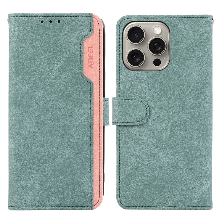 For iPhone 12 / 12 Pro ABEEL Color Block Magnetic RFID Leather Phone Case(Cyan-Pink)
For iPhone 12 / 12 Pro ABEEL Color Block Magnetic RFID Leather Phone Case(Cyan-Pink)
