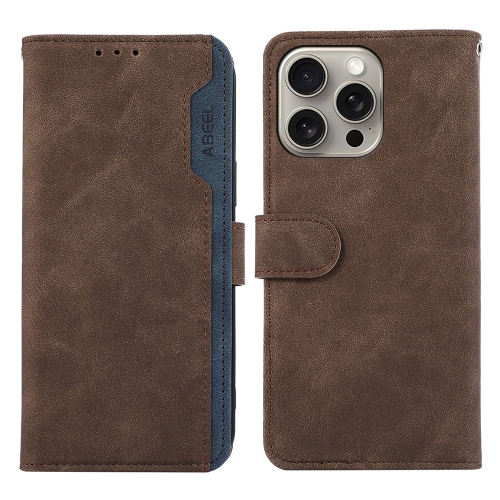 For iPhone 16 Pro ABEEL Color Block Magnetic RFID Leather Phone Case(Brown-Blue)
For iPhone 16 Pro ABEEL Color Block Magnetic RFID Leather Phone Case(Brown-Blue)