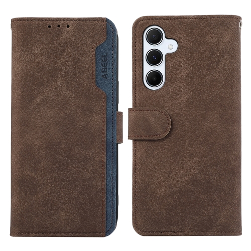 For Samsung Galaxy S24 5G ABEEL Color Block Magnetic RFID Leather Phone Case(Brown-Blue)
For Samsung Galaxy S24 5G ABEEL Color Block Magnetic RFID Leather Phone Case(Brown-Blue)