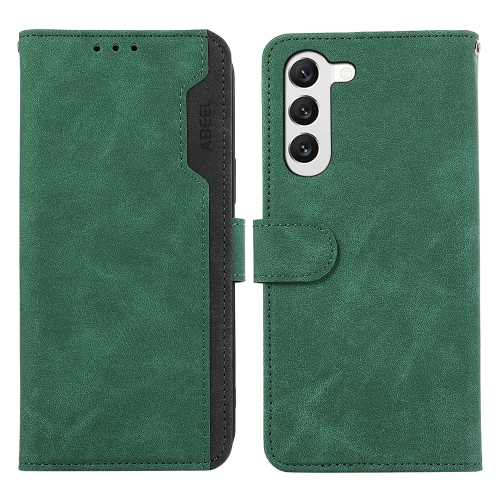 For Samsung Galaxy S23 5G ABEEL Color Block Magnetic RFID Leather Phone Case(Green-Black)
For Samsung Galaxy S23 5G ABEEL Color Block Magnetic RFID Leather Phone Case(Green-Black)