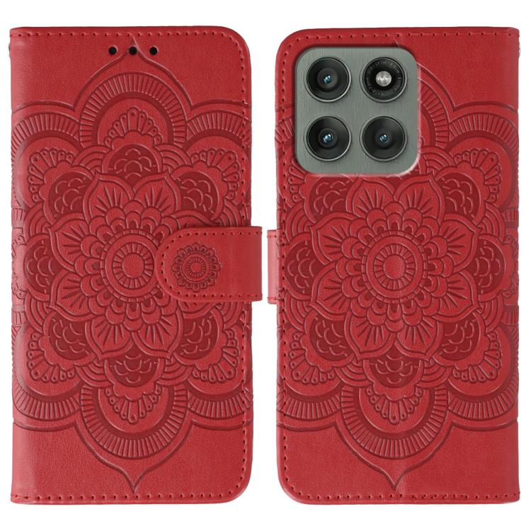 For Motorola Edge 60 Pro Sun Mandala Embossing Pattern Phone Leather Case(Red)
For Motorola Edge 60 Pro Sun Mandala Embossing Pattern Phone Leather Case(Red)