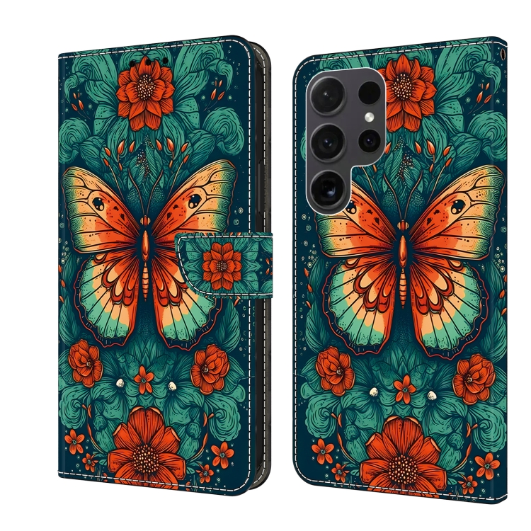 For Samsung Galaxy S23 Ultra 5G Crystal Painted Leather Phone case(Flower Butterfly)
For Samsung Galaxy S23 Ultra 5G Crystal Painted Leather Phone case(Flower Butterfly)