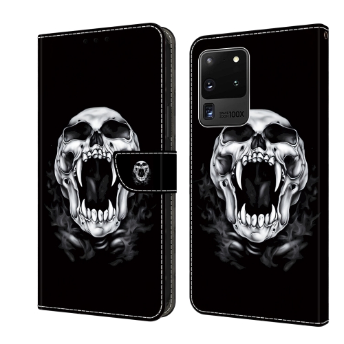 

For Samsung Galaxy Note20 Ultra 5G Crystal Painted Leather Phone case(Skull)