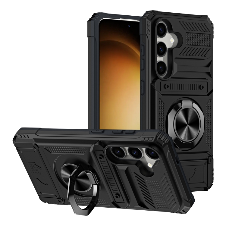 For Samsung Galaxy S24 5G TPU+PC Shockproof Card Phone Case with Metal Ring Holder(Black)
For Samsung Galaxy S24 5G TPU+PC Shockproof Card Phone Case with Metal Ring Holder(Black)
