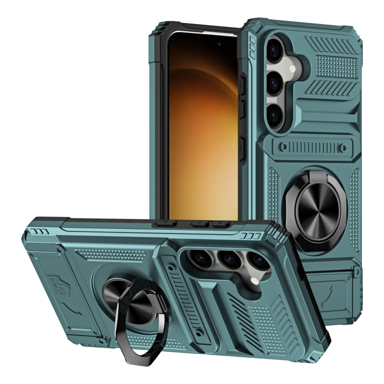For Samsung Galaxy S24 5G TPU+PC Shockproof Card Phone Case with Metal Ring Holder(Green)
For Samsung Galaxy S24 5G TPU+PC Shockproof Card Phone Case with Metal Ring Holder(Green)