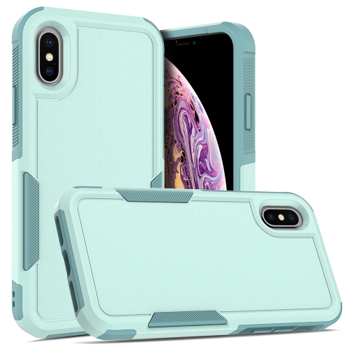 

For iPhone X / XS 2 in 1 PC + TPU Phone Case(Light Green)