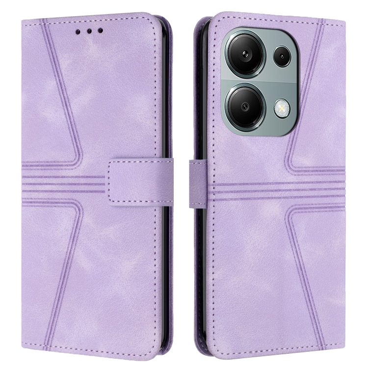 For Xiaomi Redmi Note 13 Pro 4G Triangle Solid Color Leather Phone Case(Purple)
For Xiaomi Redmi Note 13 Pro 4G Triangle Solid Color Leather Phone Case(Purple)