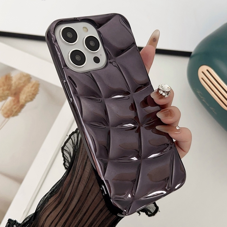 For iPhone 14 Pro Max Curved Plaid Plated Metallic Paint TPU Phone Case(Black)
For iPhone 14 Pro Max Curved Plaid Plated Metallic Paint TPU Phone Case(Black)