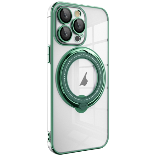 For iPhone 14 Pro Electroplating MagSafe 360 Degree Rotation Holder Shockproof Phone Case(Dark Green)
For iPhone 14 Pro Electroplating MagSafe 360 Degree Rotation Holder Shockproof Phone Case(Dark Green)