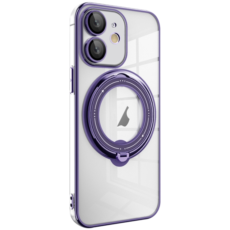 For iPhone 11 Electroplating MagSafe 360 Degree Rotation Holder Shockproof Phone Case(Dark Purple)
For iPhone 11 Electroplating MagSafe 360 Degree Rotation Holder Shockproof Phone Case(Dark Purple)