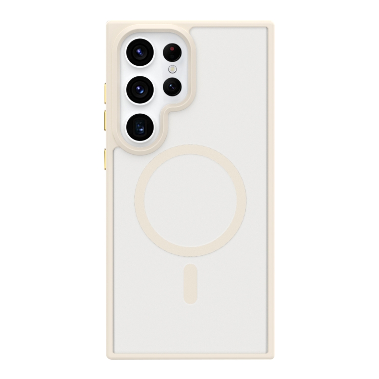 For Samsung Galaxy S22 Ultra 5G Metal Button Skin Feel Matte MagSafe Shockproof Phone Case(White)
For Samsung Galaxy S22 Ultra 5G Metal Button Skin Feel Matte MagSafe Shockproof Phone Case(White)