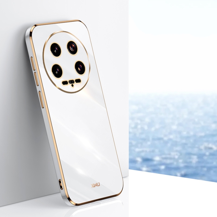 For Xiaomi 14 Ultra 5G XINLI Straight 6D Plating Gold Edge TPU Phone Case(White)
For Xiaomi 14 Ultra 5G XINLI Straight 6D Plating Gold Edge TPU Phone Case(White)