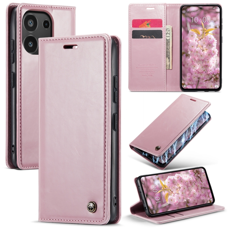 For Xiaomi Redmi Note 13 4G CaseMe 003 Crazy Horse Texture Flip Leather Phone Case(Pink)
For Xiaomi Redmi Note 13 4G CaseMe 003 Crazy Horse Texture Flip Leather Phone Case(Pink)