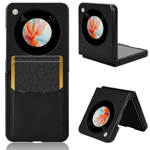 

For ZTE nubia Flip / Libero Flip Litchi Texture Card Slots Back Cover Phone Case(Black)