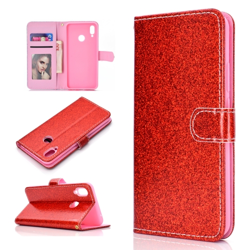 For Huawei Y6p Glitter Powder Horizontal Flip Leather Case with Card Slots & Holder & Photo Frame & Wallet & Lanyard(Red)
For Huawei Y6p Glitter Powder Horizontal Flip Leather Case with Card Slots & Holder & Photo Frame & Wallet & Lanyard(Red)