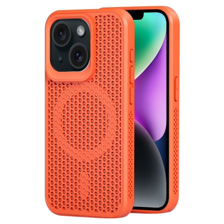 For iPhone 14 Plus MagSafe Magnetic Heat Dissipation Phone Case(Orange)
For iPhone 14 Plus MagSafe Magnetic Heat Dissipation Phone Case(Orange)