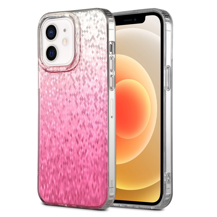 For iPhone 12 Dynamic Colorful Rhombus Diamond Series PC + TPU Phone Case(Pink)
For iPhone 12 Dynamic Colorful Rhombus Diamond Series PC + TPU Phone Case(Pink)