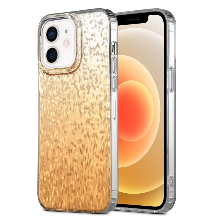 For iPhone 12 Dynamic Colorful Rhombus Diamond Series PC + TPU Phone Case(Gold)
For iPhone 12 Dynamic Colorful Rhombus Diamond Series PC + TPU Phone Case(Gold)