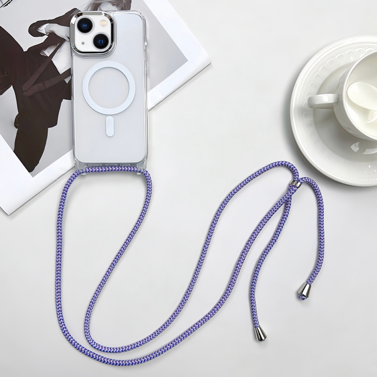 For iPhone 14 MagSafe Magnetic PC + TPU Phone Case with Lanyard(Purple Blue Apricot)
For iPhone 14 MagSafe Magnetic PC + TPU Phone Case with Lanyard(Purple Blue Apricot)