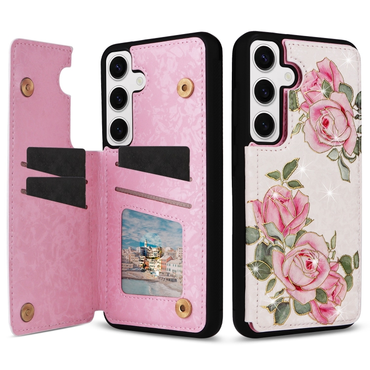 For Samsung Galaxy S24 5G Printed Double Buckle RFID Anti-theft Phone Case(Rose)
For Samsung Galaxy S24 5G Printed Double Buckle RFID Anti-theft Phone Case(Rose)