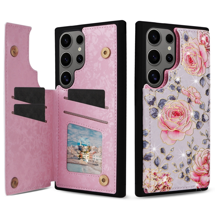 For Samsung Galaxy S25 Ultra 5G Printed Double Buckle RFID Anti-theft Phone Case(Pastoral Rose)
For Samsung Galaxy S25 Ultra 5G Printed Double Buckle RFID Anti-theft Phone Case(Pastoral Rose)