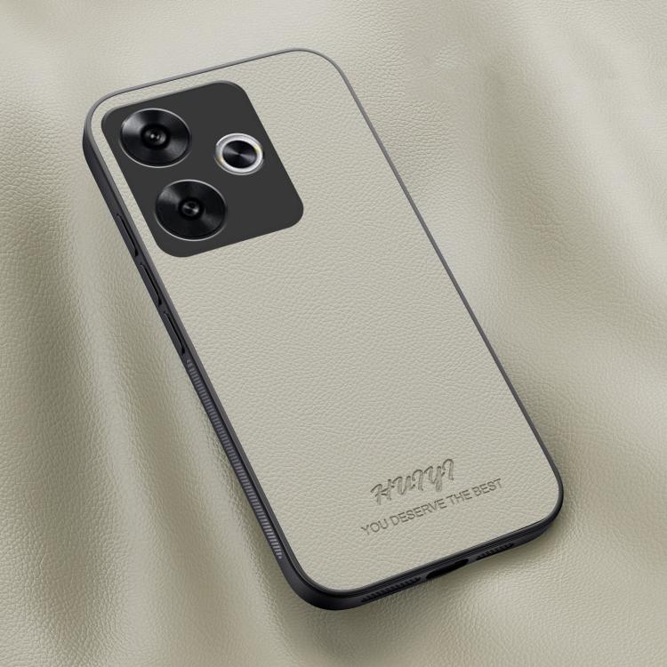 For Redmi Turbo 3 HUIYI Leather Magnetic Phone Case(White)
For Redmi Turbo 3 HUIYI Leather Magnetic Phone Case(White)