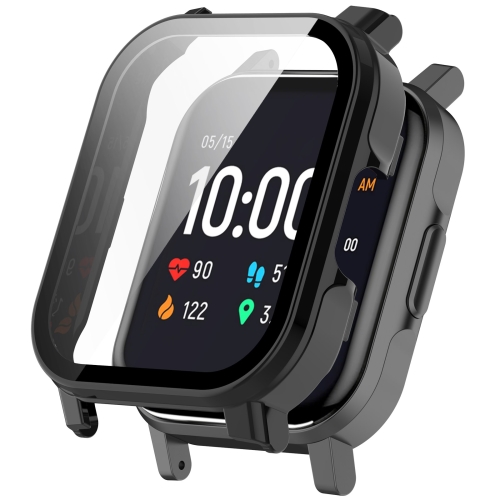 

For Xiaomi Haylou Watch 2 LS02 PC + Tempered Film Integrated Watch Protective Case(Black)