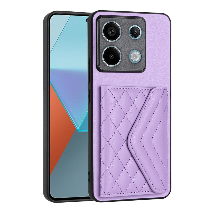 For Xiaomi Redmi Note 13 Pro 5G Global Rhombic Texture Card Bag RFID Phone Case(Light Purple)
For Xiaomi Redmi Note 13 Pro 5G Global Rhombic Texture Card Bag RFID Phone Case(Light Purple)