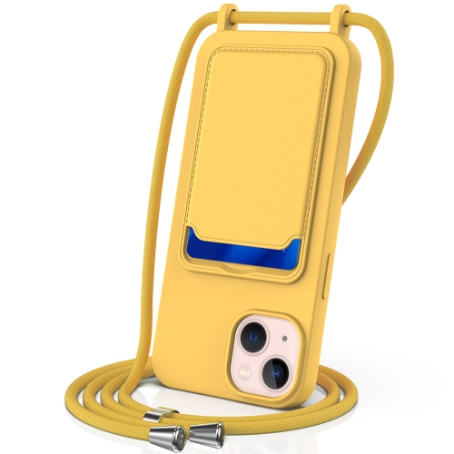 For iPhone 15 Plus Integrated Card Bag Solid Color Liquid Silicone Phone Case with Lanyard(Yellow)
For iPhone 15 Plus Integrated Card Bag Solid Color Liquid Silicone Phone Case with Lanyard(Yellow)