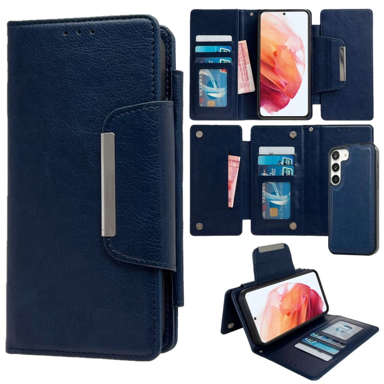 For Samsung Galaxy S21 5G Multifunctional 7-Card Wallet Leather Phone Case(Royal Blue)
For Samsung Galaxy S21 5G Multifunctional 7-Card Wallet Leather Phone Case(Royal Blue)