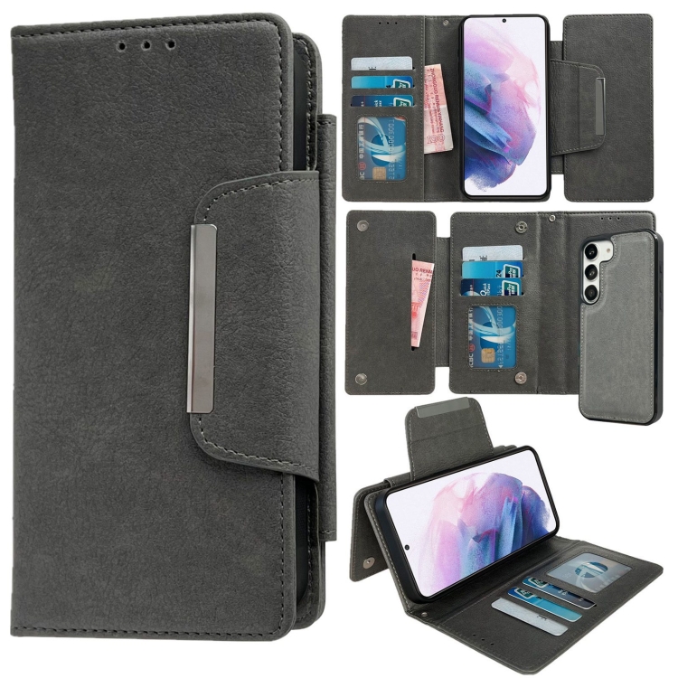 For Samsung Galaxy S21+ 5G Multifunctional 7-Card Wallet Leather Phone Case(Grey)
For Samsung Galaxy S21+ 5G Multifunctional 7-Card Wallet Leather Phone Case(Grey)