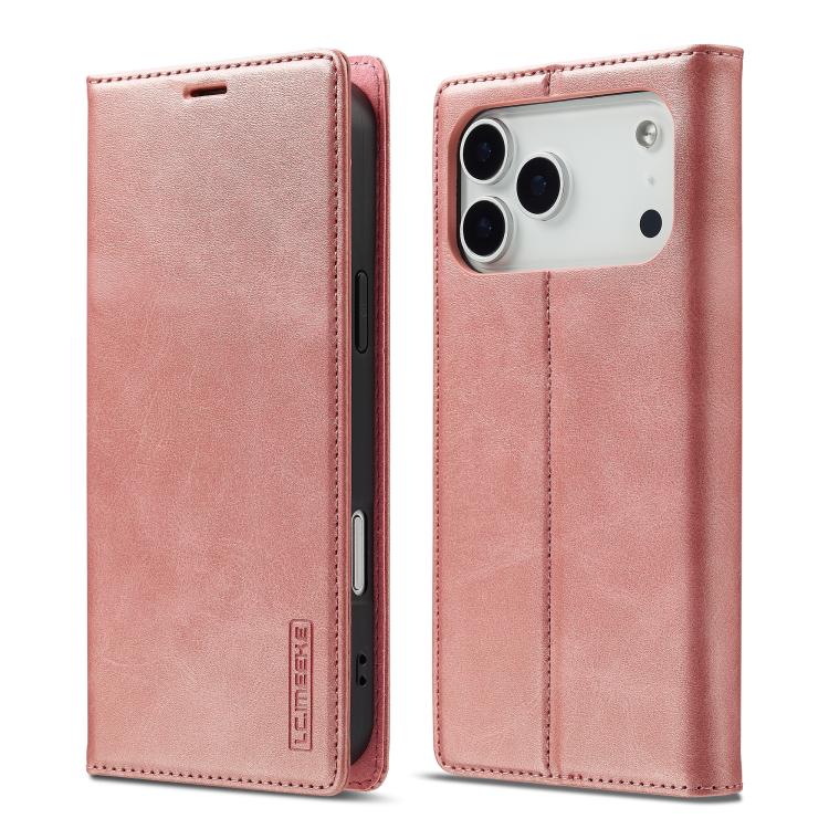 For iPhone 17 Pro LC.IMEEKE Strong Magnetism Microfiber Leather Phone Case(Rose Gold)
For iPhone 17 Pro LC.IMEEKE Strong Magnetism Microfiber Leather Phone Case(Rose Gold)