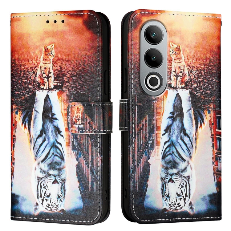 For OnePlus Nord CE4 Colored Drawing Pattern Plain Weave Leather Phone Case(Cats And Tigers)
For OnePlus Nord CE4 Colored Drawing Pattern Plain Weave Leather Phone Case(Cats And Tigers)