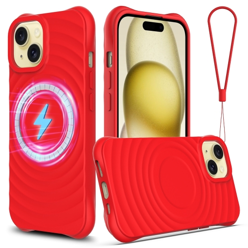 For iPhone 14 Wave Texture MagSafe Magnetic Liquid Silicone Phone Case(Red)
For iPhone 14 Wave Texture MagSafe Magnetic Liquid Silicone Phone Case(Red)