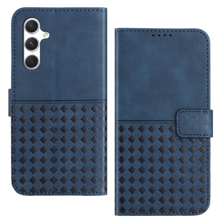 For Samsung Galaxy S24+ 5G Woven Embossed RFID Blocking Leather Phone Case(Blue)
For Samsung Galaxy S24+ 5G Woven Embossed RFID Blocking Leather Phone Case(Blue)