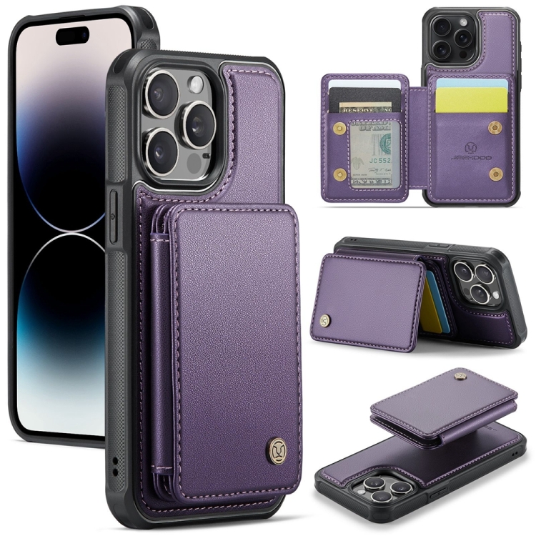 For iPhone 14 Pro JEEHOOD J05 Business Magnetic Style RFID Leather Phone Case(Purple)
For iPhone 14 Pro JEEHOOD J05 Business Magnetic Style RFID Leather Phone Case(Purple)