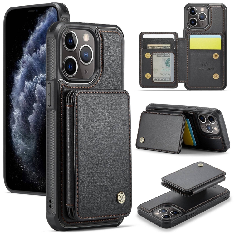 For iPhone 11 Pro Max JEEHOOD J05 Business Magnetic Style RFID Leather Phone Case(Black)
For iPhone 11 Pro Max JEEHOOD J05 Business Magnetic Style RFID Leather Phone Case(Black)